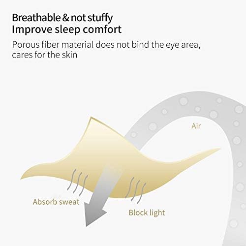 Miniatura 3 de PERFECTSIGHT Lindas máscaras para dormir de gato, cubierta de ojos de seda para dormir, ligera y ajustable, máscara de satén para ojos de noche para