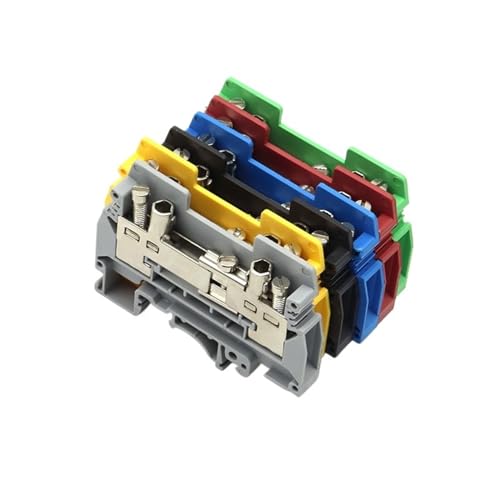 Bloque de terminales de prueba URTK/S en carril DIN de 6mm² para corriente segura 7