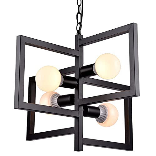 Lampe suspendue avec chaîne pour îlot de cuisine et salle à manger - Luminaire de salon