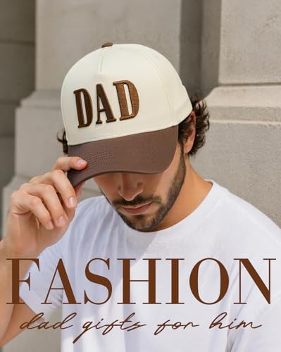 Image of Dad Hats for Men, Vintage Two Tone Hat, New Dad Gifts for Husband, Fathers Day Birthday Gifts from Daughter Son Wife