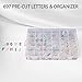 Letter Board Letters,697 PRE-Cut Characters (3/4 Inch,In 3 Colors) With Sorting Tray