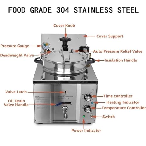 Qiokoith 16L Pressure Fryer Review (2025): Fast Cooking & Compact 2 Qiokoith 16L Electric Table Top Pressure Fryer
