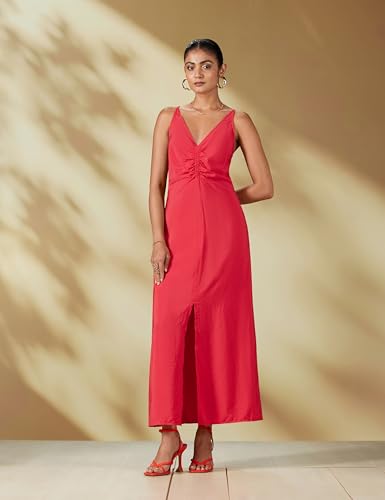 Image of GAP Women's Rayon A-Line Below The Knee Casual Dress