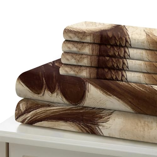 Housse de Couette Microfibre Imprimé 3D King Parure de Lit Confort - 7