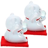 Photo Gallery homoyoyo statuina di gatto fortunato in ceramica - set da 2 pezzi - ornamento cinese per decorare la casa e portare ricchezza figurine di gattino per tavolo e macchina Photo Gallery homoyoyo statuina di gatto fortunato in ceramica - set da 2 pezzi - ornamento cinese per decorare la casa e portare ricchezza figurine di gattino per tavolo e macchina