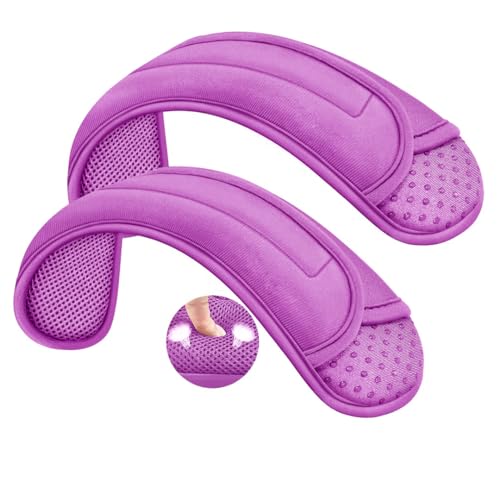 Image of ZINZ 2-Pack Universal Shoulder Pad with Ultra Thick Cushion for Bag Luggage Bag Crossbody, Plus Long & Anti-Slip & Breathable,Purple
