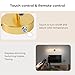 GvvooHome Battery Operated Wall Sconces Set of 2, Detachable Wireless Wall Lamps 360°Rotate, 10000mAh Rechargeable Wall Lights for Bedroom, Living Room，3000-6500K Dimmable, 28 Inch Gold