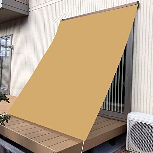 Toldo impermeable rectangular de 1,2 x 3,2 m, duradero, para patio, terraza, patio trasero y porche, color crema, protección UV, para uso en exteriores