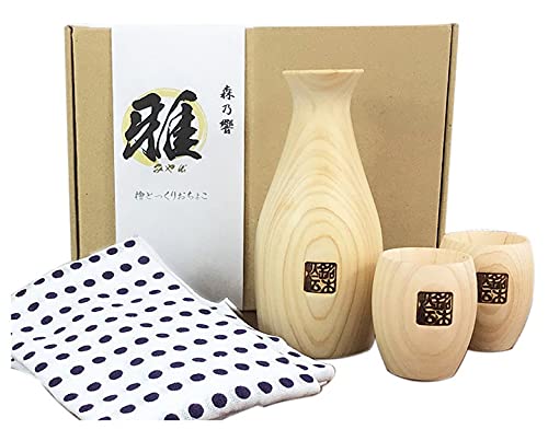 ジーズ 森乃響 雅 檜とっくり と おちょこ セット