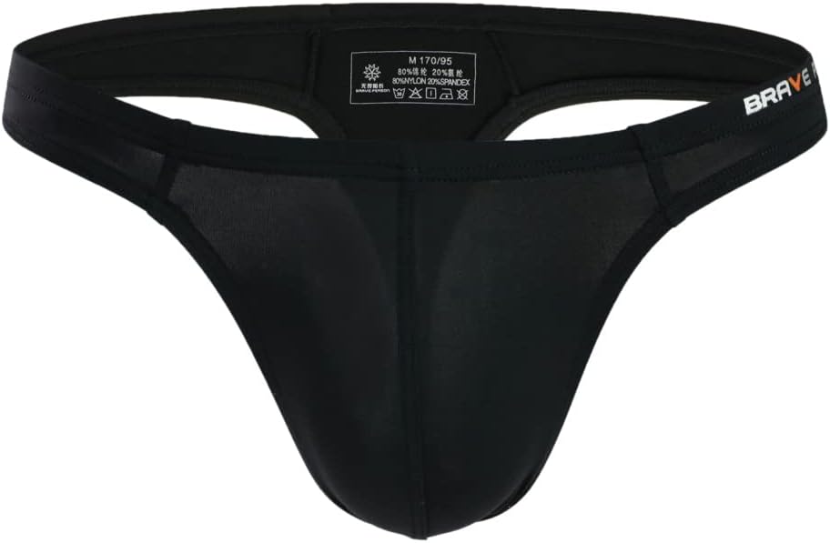 MuscleMate Men's Stretch Thong Underwear, Hot Men's Thong G-String Underwear, Stretch Fit.