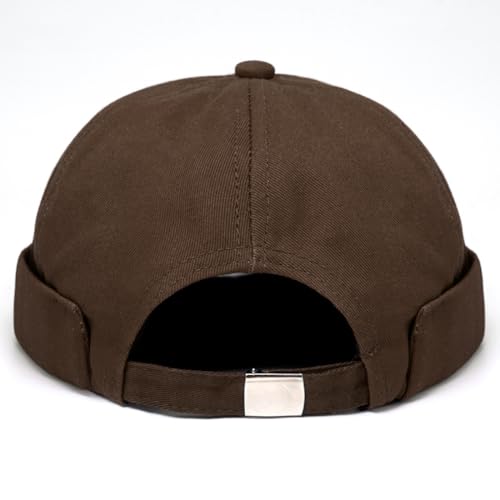 Image of Dome Brimless Hats for Women Men Beanie Docker Cap Sailor Skull Cap