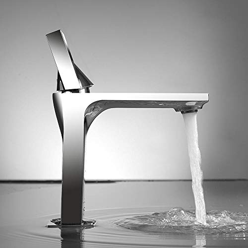 Robinet de bassin pour évier et vasque de salle de bain moderne FANDIAO chrome
