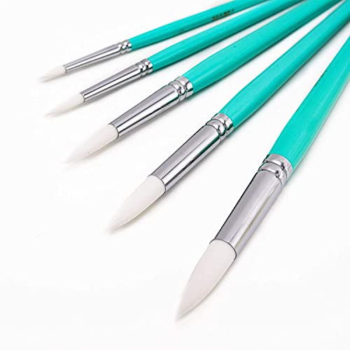 Image of THOOVI - HIMI Little Bird - Brush Set - 5 pcs - Green