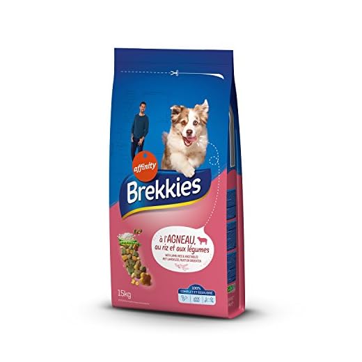 Brekkies Excel Croquettes pour Chien Adulte Multicroc Agneau 15 kg