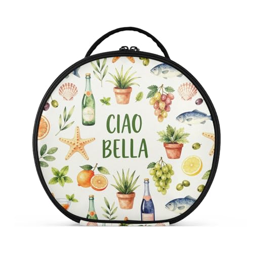 HXshaoye Makeup Bag Vertical Free-Standing stylish Italian European Summer Preppy