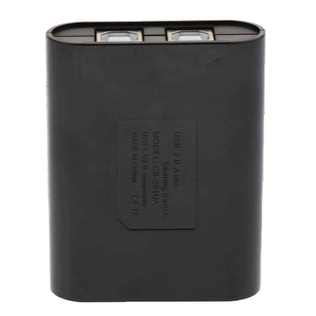 usb sharing switch kvm switcher adapter box 2 computer share 1 usb device hub for printer scanner black