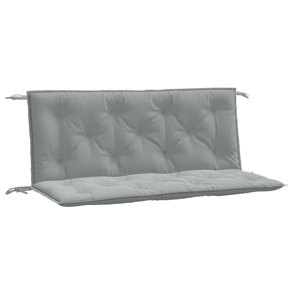 vidaXL Gartenbank-Auflagen 2 STK. Melange Hellgrau 120x50x7 cm Stoff