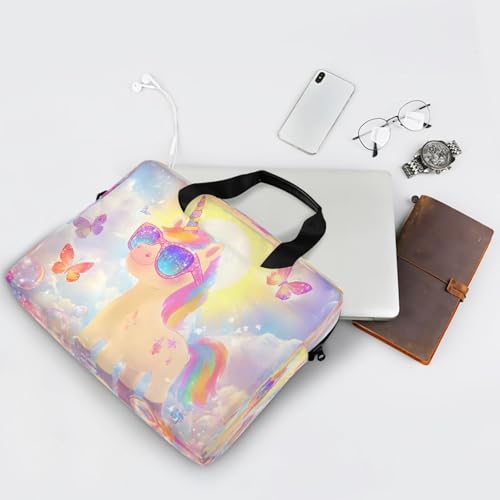 Maletín para portátil con diseño arcoíris y mariposa miniatura 7