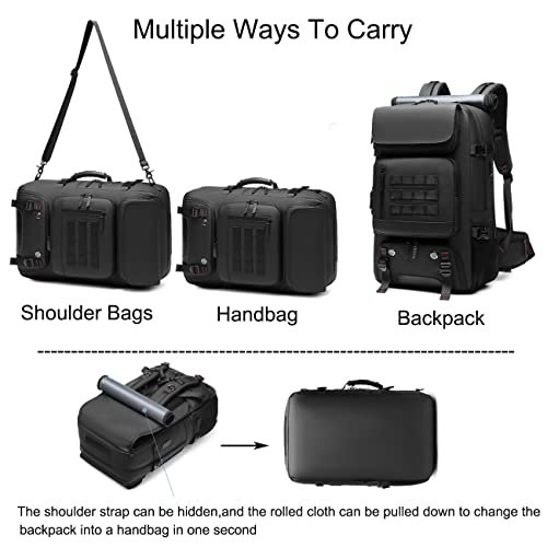 Dbnau Travel Backpack, 17 Inch Business Laptop Backpack, Separate Shoe Bag And Hidden Usb Charging Port, Waterproof Anti-Theft Durable College School Gift Backpack For Men Women (Black 50L, 22Inch) #TOP2