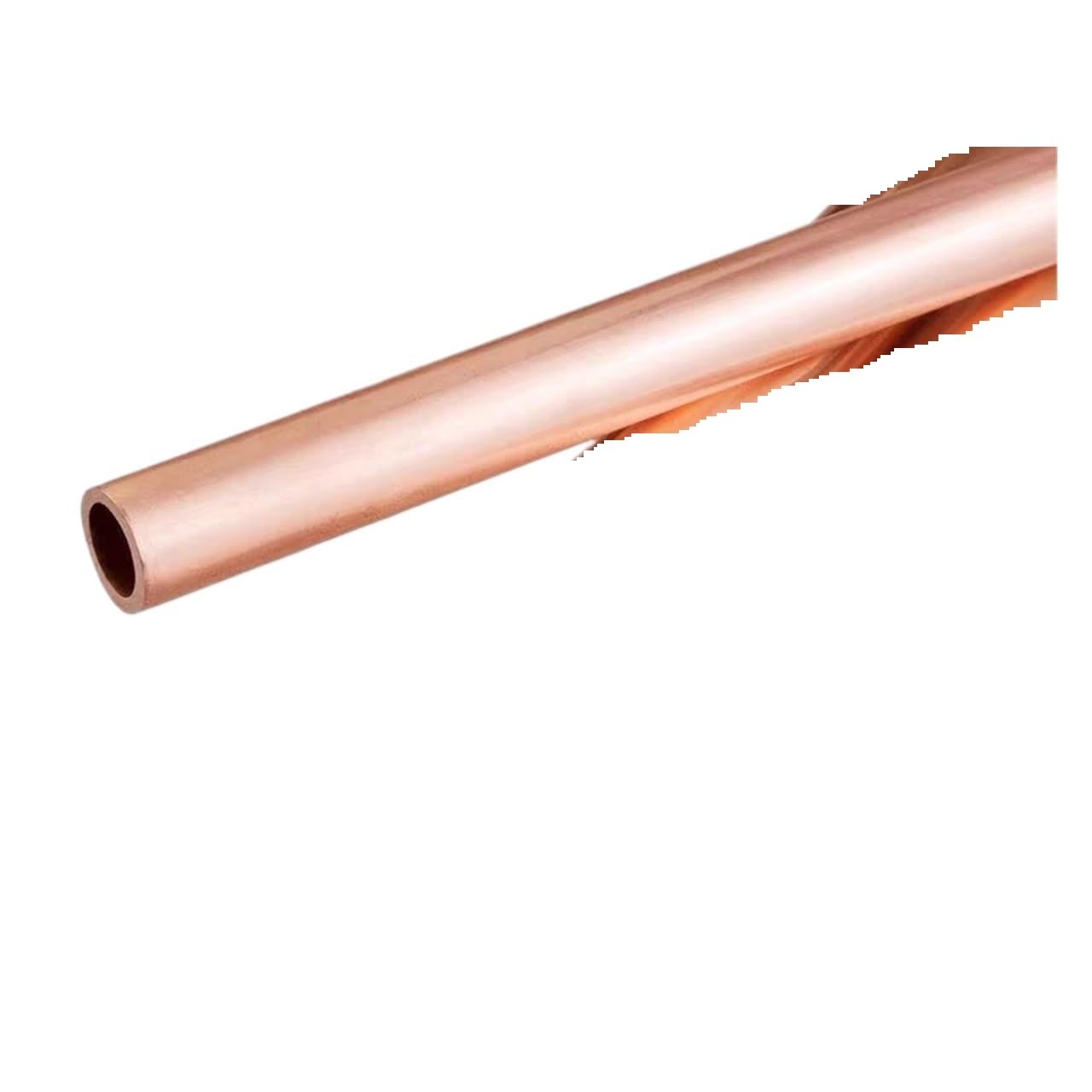 Tubo de cobre T2 OD27 diámetro exterior de 27 mm de grosor de pared de 1,5 mm, tubo de cobre hueco capilar para fontanería (27 x 1,5 mm, 500 mm)