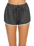 ❀ Einfache und klassische Design: Shorts mit kontrastfarbenen Streifen, perfecte Paarung mit einem Bluse, t-shir, Bikini Top, Crop Top oder jede Weste.