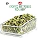 Pistachios Roasted Chopped, 2.2 lb (1 kg), Dry Roasted Unsalted Pistachio Crumbles, Chopped Pistachios nuts for ice cream sundaes, Gusto Etna, Non GMO, Product of Italy