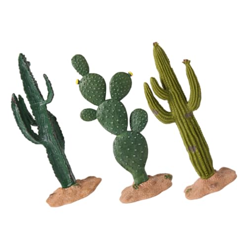 Abaodam 3Piezas Plantas Artificiales de Cactus para Decoración de Hogar y Oficina de Cactus Imitación Accesorios para Estudio