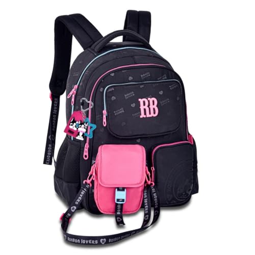 Mochila Juvenil Original e Shoulder Bag Rebecca Bonbon PRETO