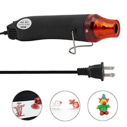 Mookis Mini Hot Air Gun, Portable Mini Heat Gun for DIY Embossing Shrink Wrapping Drying Paint, 300W Multi Function Electrical Heat Tool