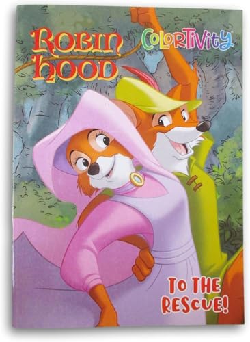Robin Hood Coloring + Activity Book Favor or Gift for Children - ''to The Rescue!'' Maid Marian Robinhood - 64 Pages