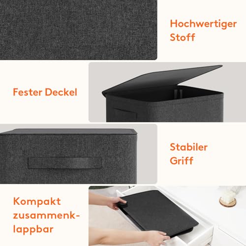Lifewit 100L Pfandflaschen Sammelbehälter mit Deckel, Schwarz – Ansicht 4