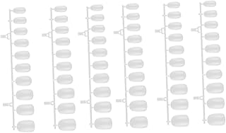 FRCOLOR Unhas Postiças De Plástico 600 Peças De Pontas De Unhas De Caixão Pontas De Unhas Falsas Cobertura Completa Unhas Falsas Acessório De Arte De Unhas DIY Cobertura