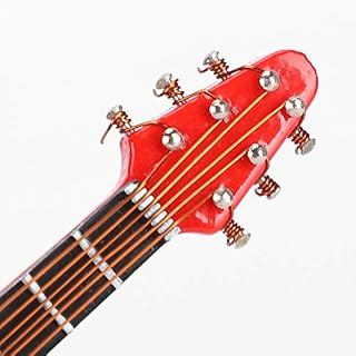 GAESHOW Guitare décoration Ornements Miniatures en Forme de V Mini Instrument de Musique modèle Cadeau Rouge 10 cm Belle - Les Beatles, Paul McCartney, John Lennon, RIngo Starr, George Harrison GAESHOW Guitare décoration Ornements Miniatures en Forme de V Mini Instrument de Musique modèle Cadeau Rouge 10 cm Belle – Image 6