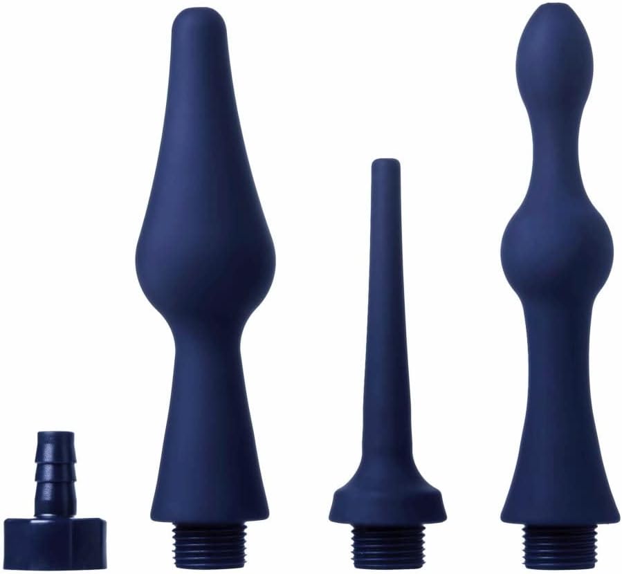 Universal 3 Piece Silicone Enema Attachment Set