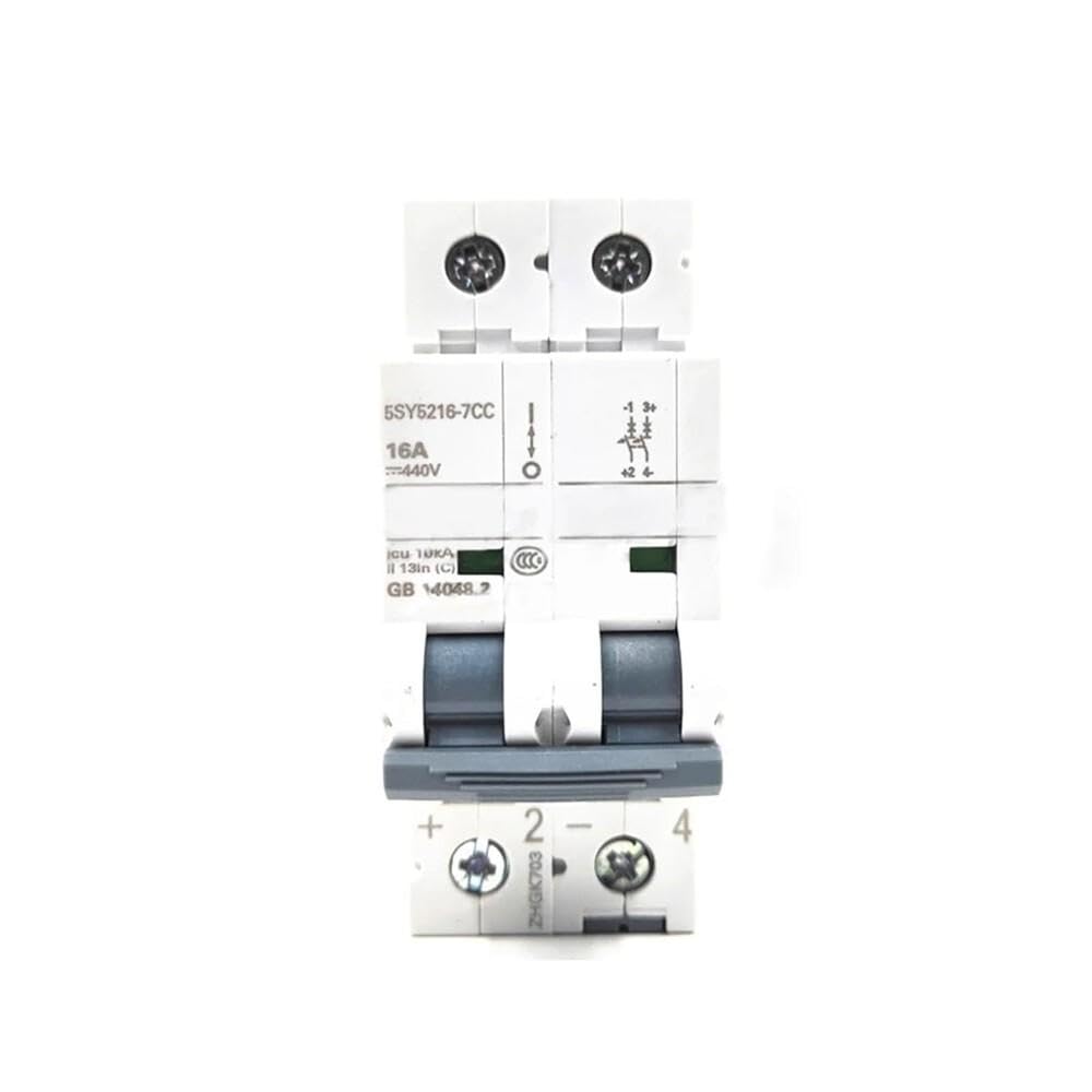 1 Uds 5SY5216-7CC 2P 16A 440V Instalación De Riel Guía Mini Disyuntor Proteger equipos eléctricos.
