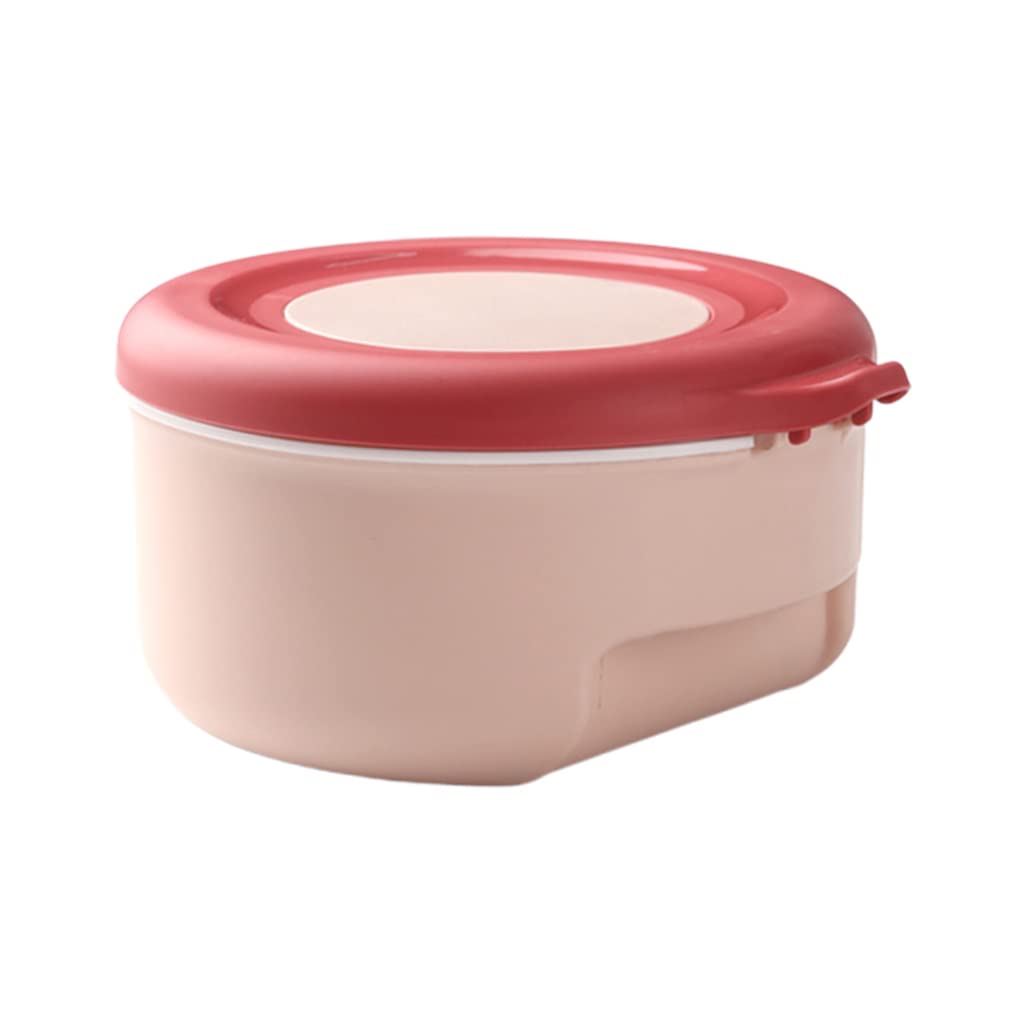 PANGBOER Seasoning Box with Spoons 4 Compartments Condiment Storage Container Kitchen Round Condiment Jar Household Kitchen Seasoning Box Organizer Set Jars Salt Sugar Glass for