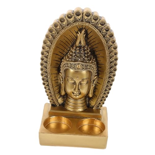 RORPOIR Candlestick Personal Taste Buddha Head Home Decor Crafts Candle Bowl Buddha Tealight Stand Tea Light Candle Holder Buddha Tealight Candle Holder Dining Table Decorate Wax Table