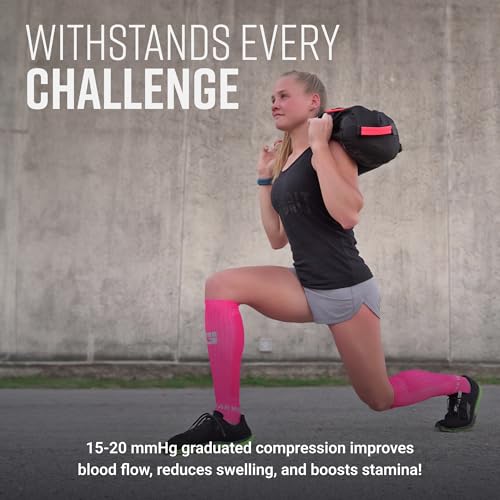 Image of MudGear Graduated Compression Socks, Durable, Sweat-Resistant OCR Performance Socks with Cushioned Footbed, Made in USA