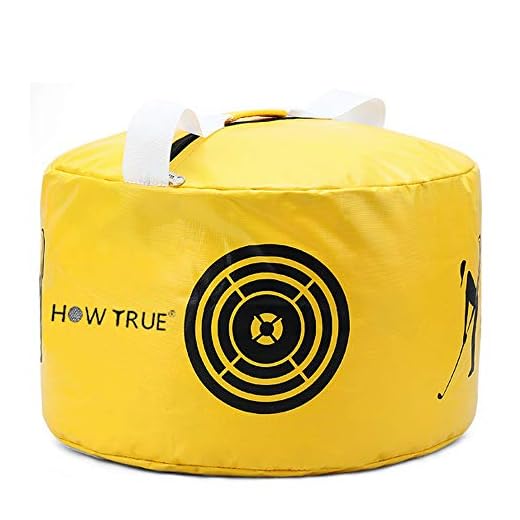 HOW TRUE Golf Smash Bag Golf Impact Swing Trainer, Yellow