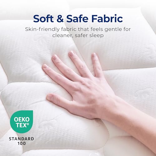 Image of Neo Sleep Full Size Mattress, 8 Inch Hybrid Comfort & Supportive Mattress in a Box, Cooling Gel Memory Foam and Spring with Pressure Relief, CertiPUR-US Certified