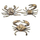 Photo Gallery fixoshee 3 pezzi decorazioni granchio in ottone vintage realistici da per ristorante e negozio statuine artigianali di design Photo Gallery fixoshee 3 pezzi decorazioni granchio in ottone vintage realistici da per ristorante e negozio statuine artigianali di design