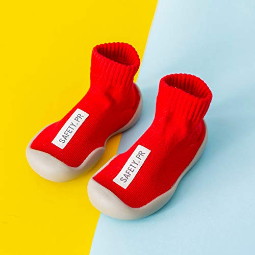 Baby Trainers, Baby Boy Girl Cartoon Warm Floor Socks Rubber Sole Shoes Anti-Slip First Walker2