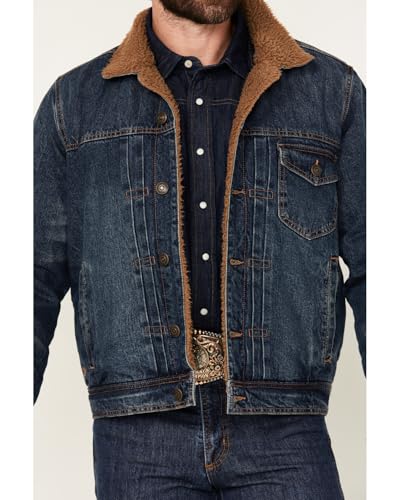 Men's Clay Sherpa Lined Denim Jacket - Brfa24o11-Ind3