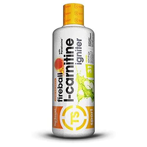 Top Secret Nutrition Fireball L-Carnitine Liquid w/Paradoxine, Apple, 16 Ounce