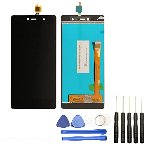 Visiodirect® Ecran Complet: Vitre + LCD Compatible avec Wiko Fever 4G Noir + Kit Outils