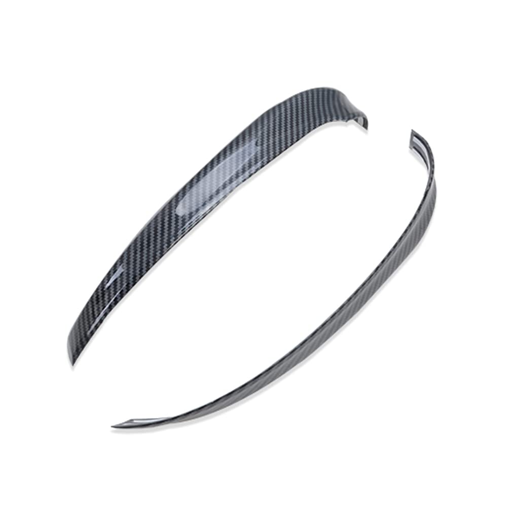 Kadore Rear View Door Mirror Strip Covers Trim for 2017-2022 2023 Mazda CX-5 CX5 CX9 Carbon Fiber Decal Sporty Look 2-pc