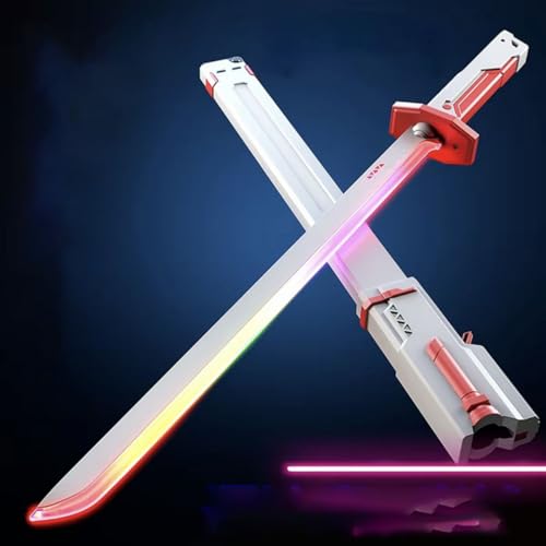 Image of Cable World LED Spark Sword with Sound and Fog, Type-C Rechargable, Sparks & Fog Effect with Hit Sensor Sound - Type-C Rechargeable LED Toy Sword for Kids and Adults