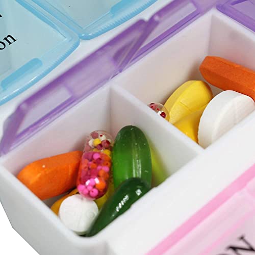 Image of Pill Organizer (4 pcs): Compact, Travel-Friendly Set for Easy Access to Your Daily Pills and Supplements