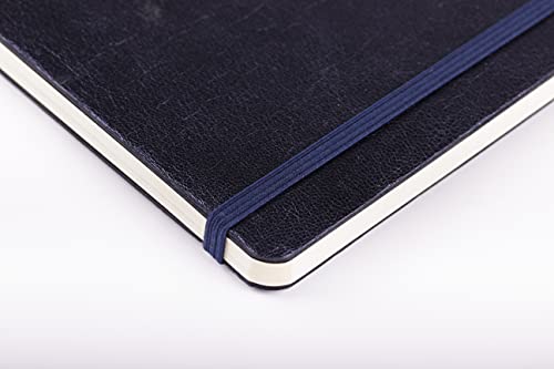 Clairefontaine - Ref 400091C - Cuiris' Leather Softcover Notebook (144 Pages) - A6 (105 x 148mm) in Size, Plain Rulings, Genuine Leather, Elastic Closure - Oil - Image 2