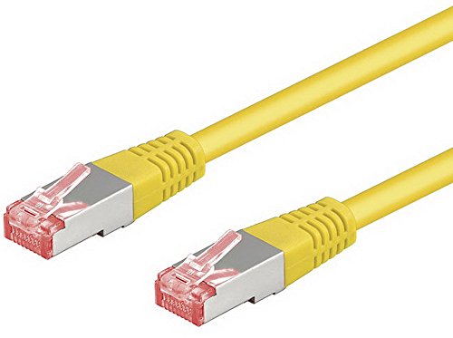 Image of Goobay 69303 CAT 6 patch cable S/FTP (PiMF) yellow - LSZH halogen CU